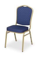 Banquet chair Alicante with golden frame