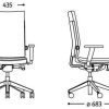 Ergonominė kėdė Belite 2213 modernaus dizaino su sinchroniniu mechanizmu.