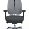Ergonominė kėdė Duett su dvigubu atlošu, išmatavimai