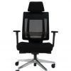 Ergonominė kėdė Genius HRU su galvos bei nugaros atrama, tvirto tinkliuko atlošu.
