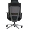 Ergonominė kėdė Genius HRU su galvos bei nugaros atrama, tvirto tinkliuko atlošu.