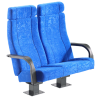 Teatrinės kėdės "Harrison" su ergonomiškais atlošu ir sėdyne.