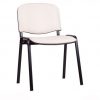 Konferencinė kėdė Iso black su minkštai apmuštais kokybiška dirbtine oda atlošu ir sėdyne.