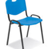 Konferencinė kėdė Iso plastic black sėdynė ir atlošas tvirto plastiko pagrindo.
