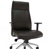 Aukšto atlošo natūralios odos ergonominė kėdė Landsort HB LE su fiksuota atrama galvai.