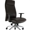 Aukšto atlošo natūralios odos ergonominė kėdė Landsort HB LE su fiksuota atrama galvai.