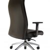 Aukšto atlošo natūralios odos ergonominė kėdė Landsort HB LE su fiksuota atrama galvai.