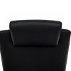 Minkštos eko odos ergonominė kėdė Newport HRU su atrama galvai.