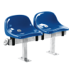 Sporto arenų kėdės Omega pagamintos iš tvirto plastiko.