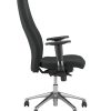 Ergonominė kėdė Orlando HB R16H steel chrome su gobelenu aptrauktais atlošu ir sėdyne.