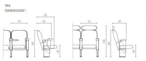 Chair Oscar Mid dimensions