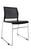 Visitor chair Oslo chrome click