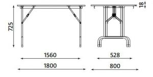 Conference table Rico-3 alu.