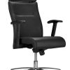 Ergonominė kėdė Neo Lux R1B ST04-POL su natūralios odos atlošu ir gobelenu.