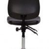 Laboratorinė kėdė Medico GTS steel chrome su ergonominės formos atlošu ir sėdyne.