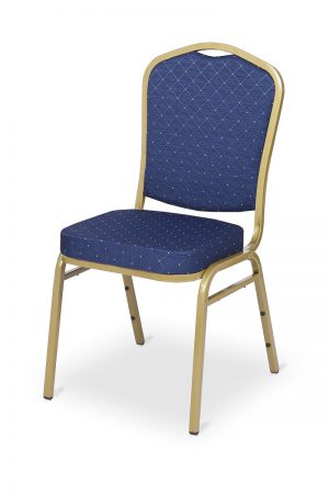 Banquet chair Alicante with golden frame