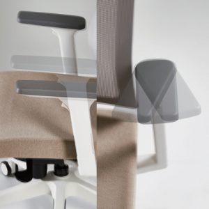 Ergonomic chair Avanti HRU armrests.