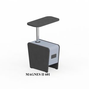 Minkštasuolis Magnes II su staliuku.