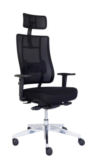 Ergonominė kėdė X-trans HRU su moderniu tinklelio atlošu.