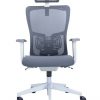 Ergonominė kėdė Rivö HRU white su baltu rėmu.