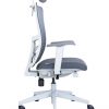 Ergonominė kėdė Rivö HRU white su baltu rėmu.
