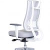 Ergonominė kėdė X-trans white HRU su chromuota baze