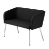 Lankytojų fotelis Hello duo 4L chrome su metalinėmis kojomis