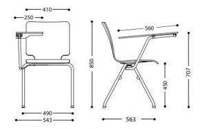 Visitor chair Axo.