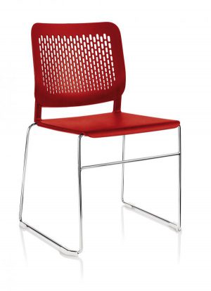 Conference chair Calado with plastic backrest and seat