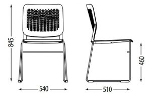 Visitor chair Calado.