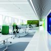 Ergonominė kėdė Denuo su 3D gobeleno atlošu biuro aplinkoje
