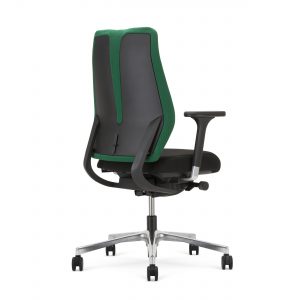 Ergonominė kėdė Denuo su gobelenu aptrauktu atlošu.