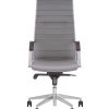 Vadovo kėdė Iris steel chrome su fiksuotais porankiais