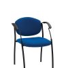 Conference chair Split black with metal armrests