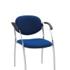 Conference chair Split chrome with metal armrests