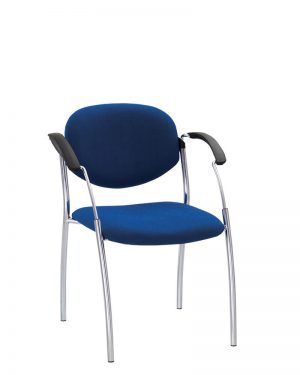 Conference chair Split chrome with metal armrests