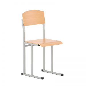 School chair E-266 with metal frame