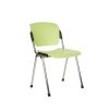 Conference chair Era plastic with metal legs