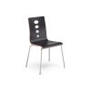 Cafe chair Lantana with wood backrest and seat