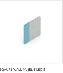 Sileo S sqaure wall panel