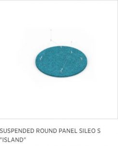 Sileo S suspended round panel