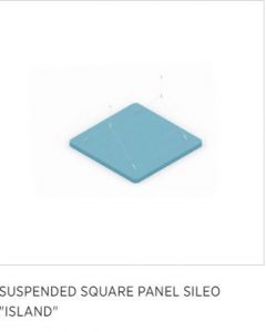 Sileo Suspended square panel