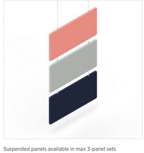 Sileo suspended panels.