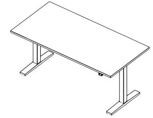 Eup2 height adjustable table