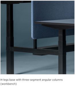 The eModel 2.0 desk with electric height adjustment