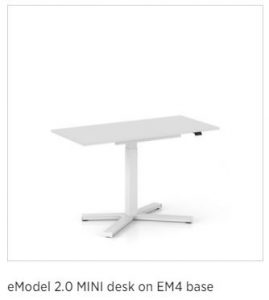 The eModel 2.0 desk with electric height adjustment