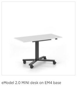 The eModel 2.0 desk with electric height adjustment