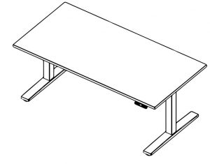 Eup3 height adjustable table