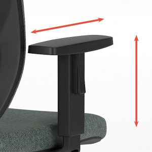 Ergonomic chair Eggy Mesh armrests.