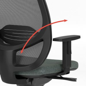 Ergonominė kėdė Eggy Mesh su tinklelio atlošu.